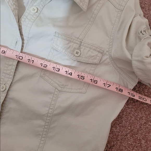 Ivory White Buttoned Top or Mini Dress - Picture 7 of 9